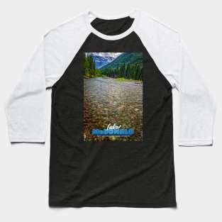 Lake McDonald Glacier National Park Baseball T-Shirt